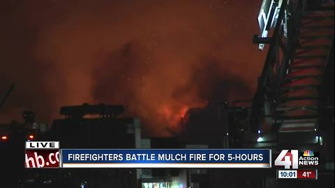 Mulch fire expected to burn for days