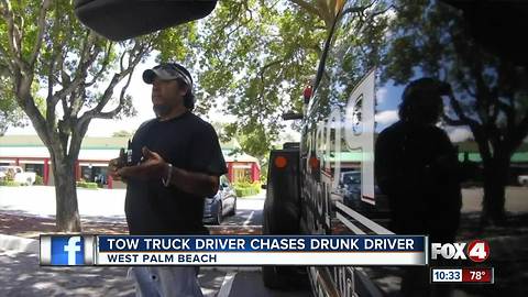 Man follows drunk driver