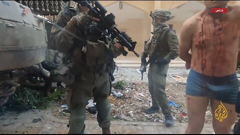 Al Jazeera Video Shows Israeli Soldiers Use Palestinian Man as a Human Shield Forced to Enter Tunnel