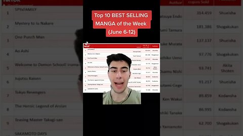 TOP 10 BEST SELLING MANGA OF THE WEEK (June 6-12)