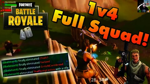 Fortnite | 1v4 Full Squad! *Epic Quadfeed*