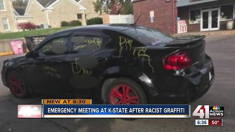 Racist comments written on car near KSU campus