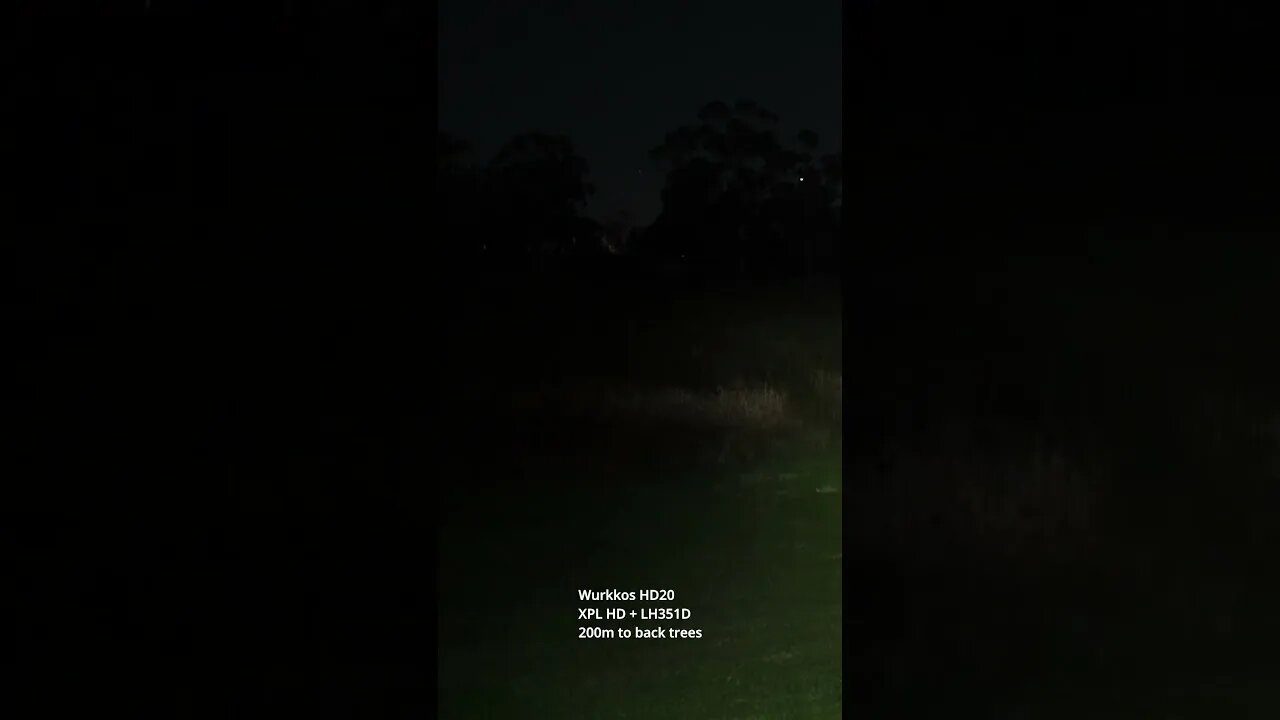 Wurkkos HD20: beamshots in large field