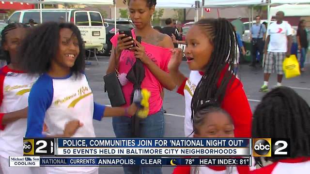 Baltimore Police use National Night Out to forge relationships