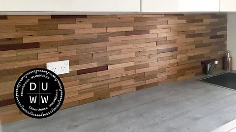 How to make a beautiful splashback with timber offcuts.
