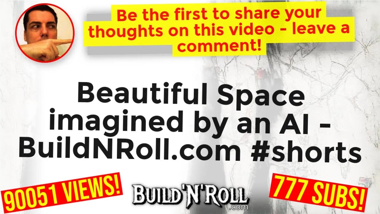 Beautiful Space imagined by an AI - BuildNRoll.com #shorts