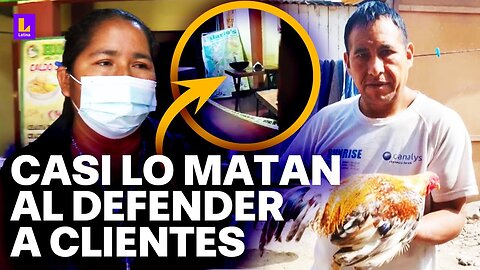 Dueño de pollería fue baleado tras defender a sus clientes de asalto: Su estado de salud es grave