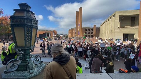 It’s insane! College students are waving Palestinian flags, calling for genocide against Jews