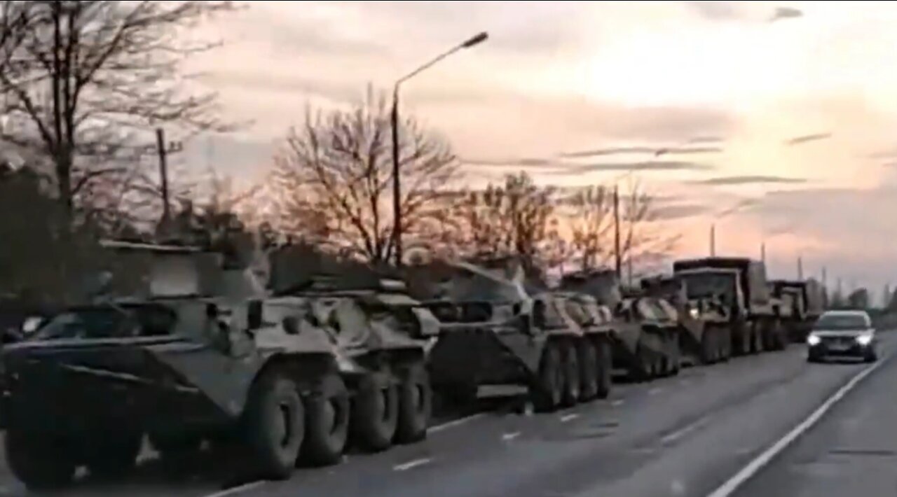Russian Military Vehicles return to Russia