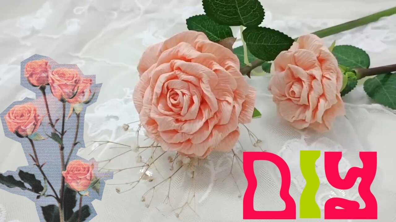 Easy to make best in presentation use creep paper roses | DIY | Handmade| tutorial #sweetcreations