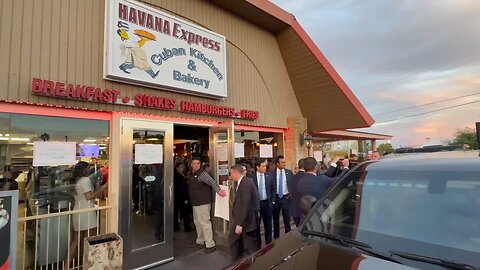 President Trump stops in Havana Express Cuban Kitchen & Bakery, in Las Vegas, Nevada