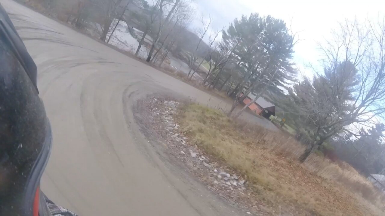 Cold November day on the KDX220r