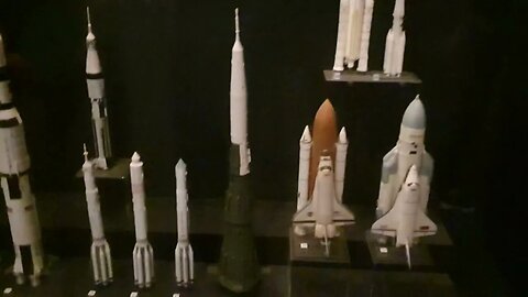 Different types of space rockets and space shuttles. Science Museum. London 13th July 2023
