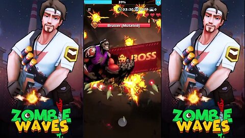 Zombie Waves Gameplay Challenge Stage 17: Abandoned Factory (Medium)