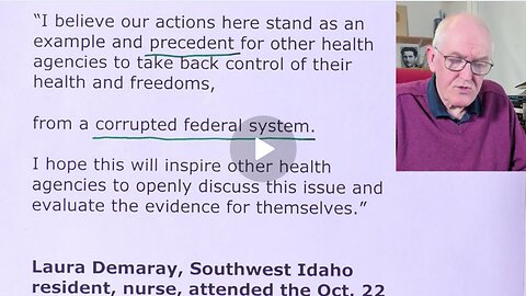 Dr. John Campbell: Idaho trotseert CDC en FDA, haalt Vaccins uit klinieken Eng,NL