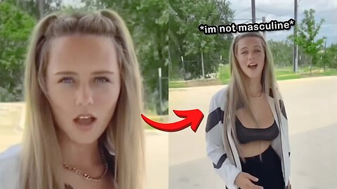Masculine Girl put in her place by Man..