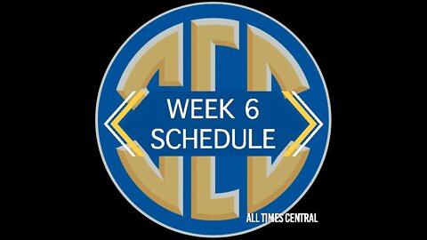 SEC Football Schedule (Week 6)