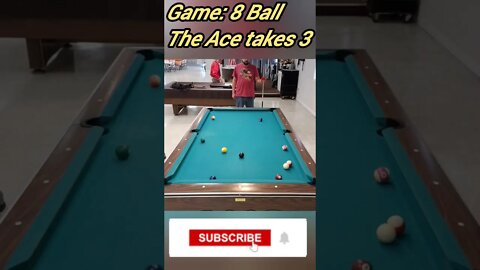 the Ace takes 3. #8ballpool #shorts