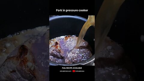 Pork in pressure cooker #vilmakitchen