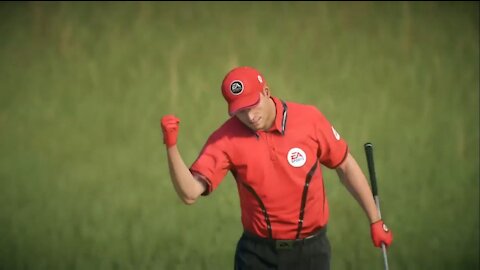 Cash Daily hits an Eagle from the rough in the Open Championship at St Andrews Links