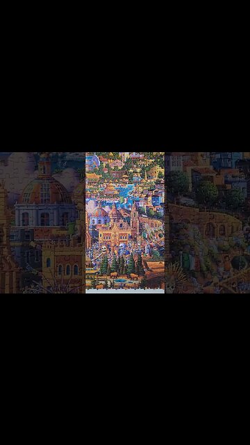 60,000 Piece What a Wonderful World Jigsaw Puzzle Day 43! #shorts #jigsawpuzzles #puzzles #puzzle