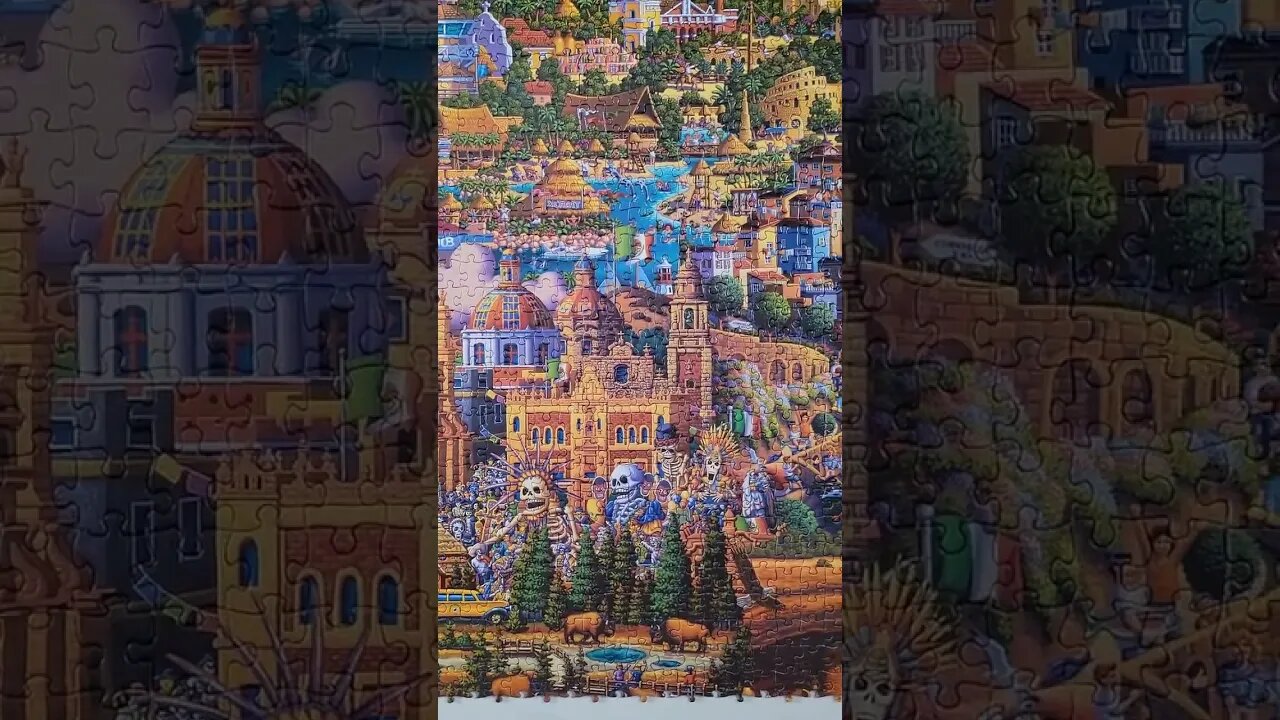 60,000 Piece What a Wonderful World Jigsaw Puzzle Day 43! #shorts #jigsawpuzzles #puzzles #puzzle