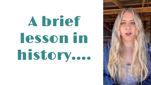 A brief lesson in history