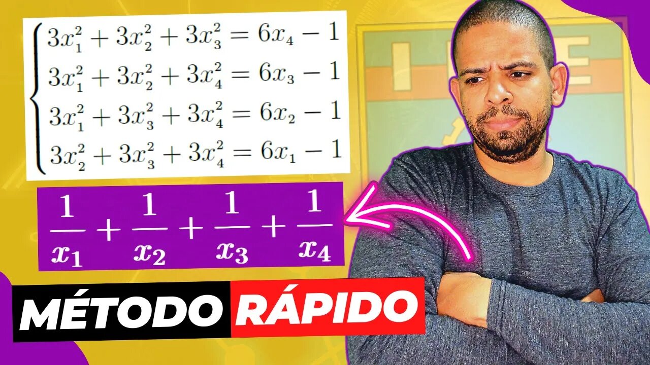 ( questão comentada) SISTEMAS LINEARES NO IME 2022 | @Professor Theago