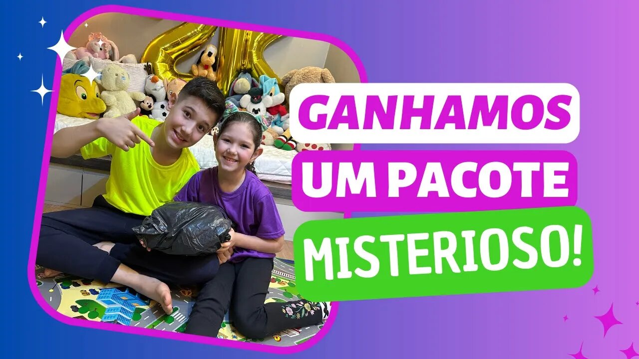 Vitor e Júlia ganharam um PACOTE MISTERIOSO. Venha descobrir conosco essa surpresa que preparamos!