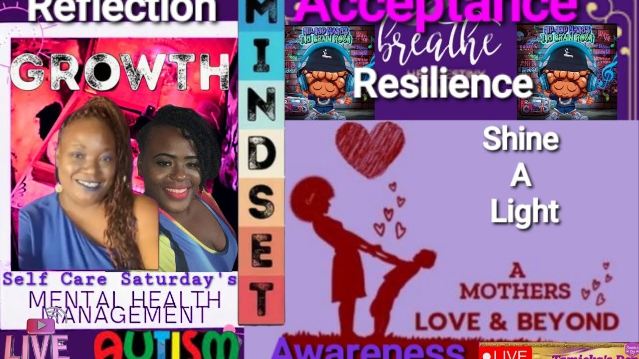 Check -in/ Self Care / Positive Affirmations Shine Light Autism Awareness