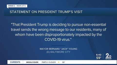 Gov. Hogan welcomes President Trump's Ft. McHenry visit, Mayor Young does not