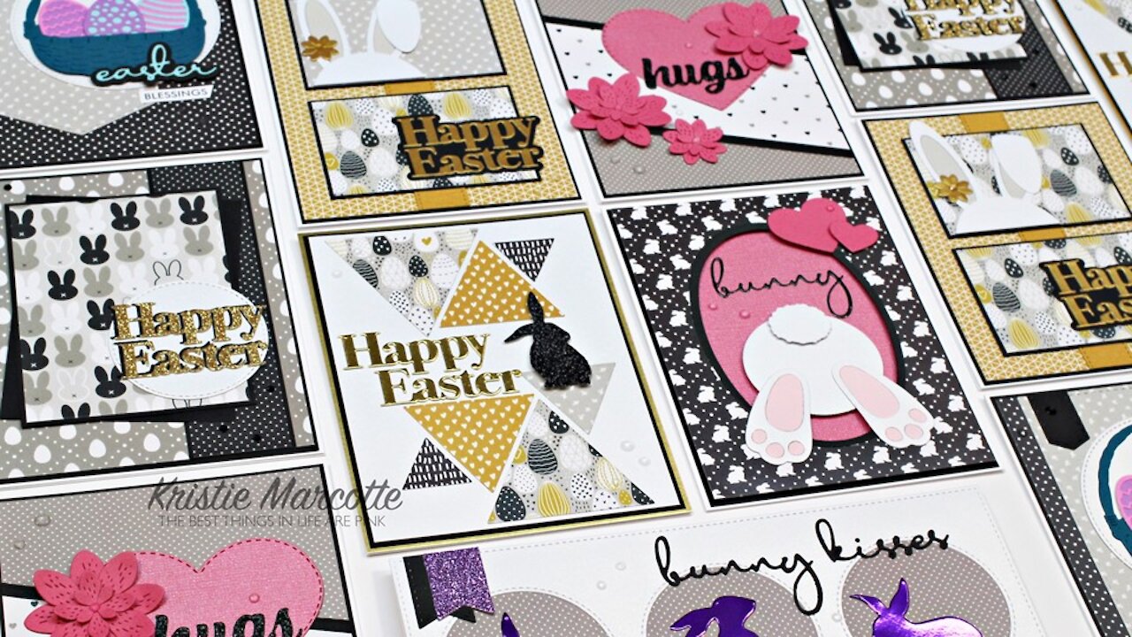 Paper Rose Studio - Easter cards - 14 cards 2 Collections