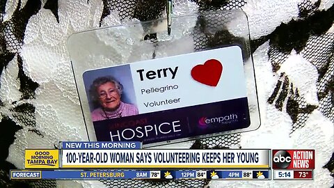 100-year-old Palm Harbor woman keeps young by volunteering