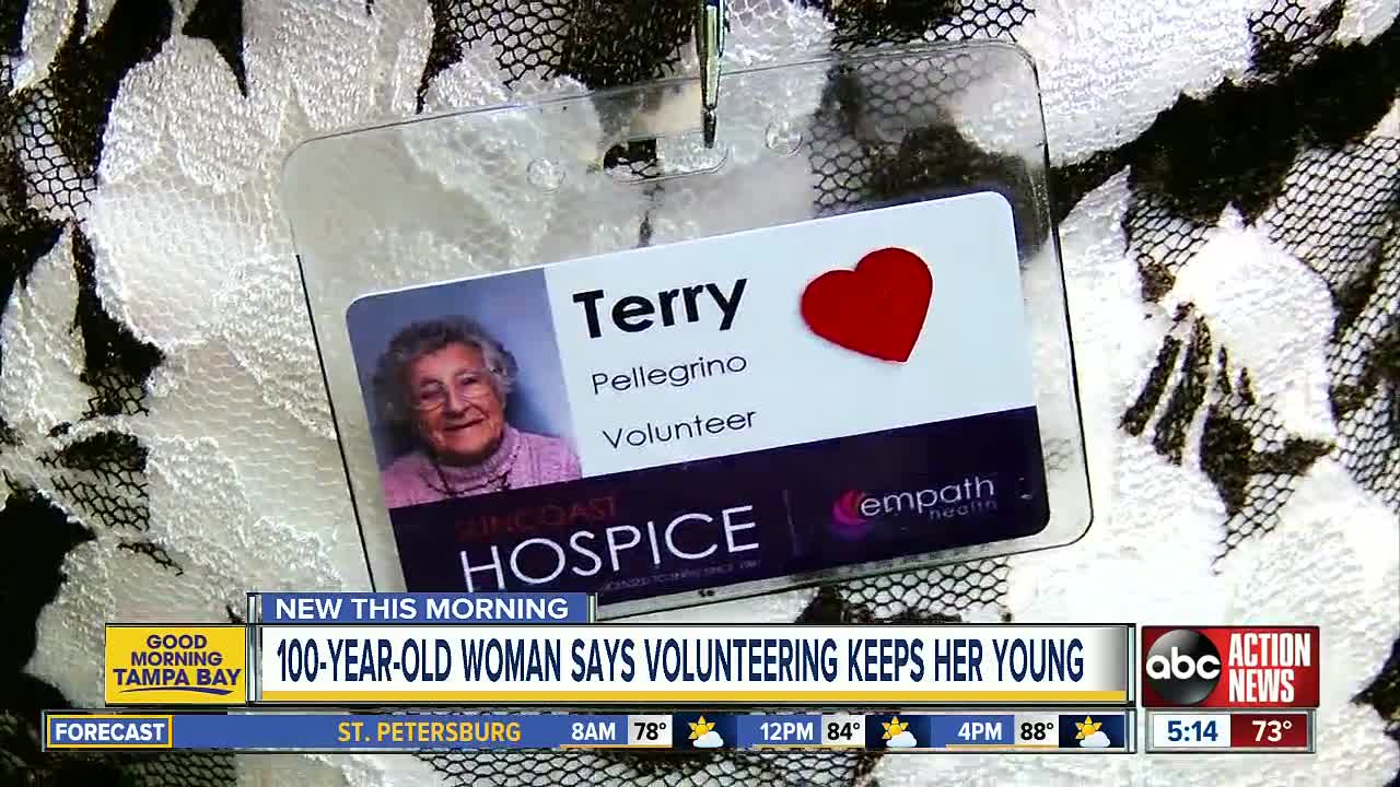 100-year-old Palm Harbor woman keeps young by volunteering