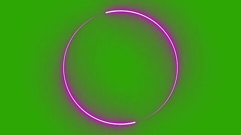 Pink Neon Border Green Screen Overlay Motion Graphics 4K 30fps Copyright Free