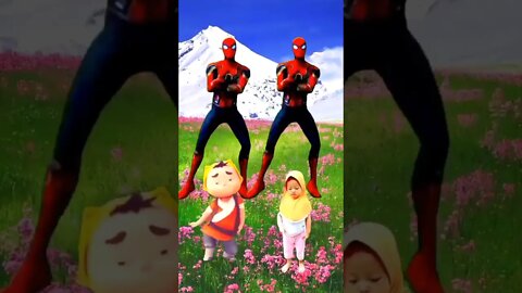 Spider-Man dance on the flower #shorts