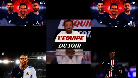 Equipe du soir 25 Aout 2021:Mbappe a Madrid / Ronaldo au PSG avant le 1er septembre!