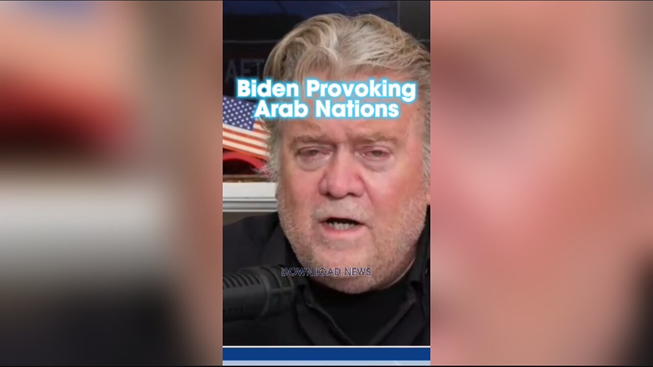 Steve Bannon: Biden Thinks Provoking Arab Nations Like Iran Will Make Him Look Like a War Leader - 10/17/23
