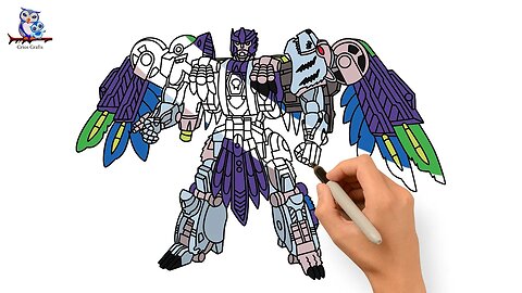 How to Draw Tigerhawk | Teletraan I The Transformers - Beast Wars