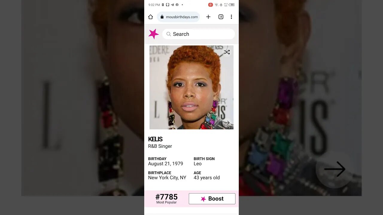 HAPPY 43 BIRTHDAY KELIS R&B Singer