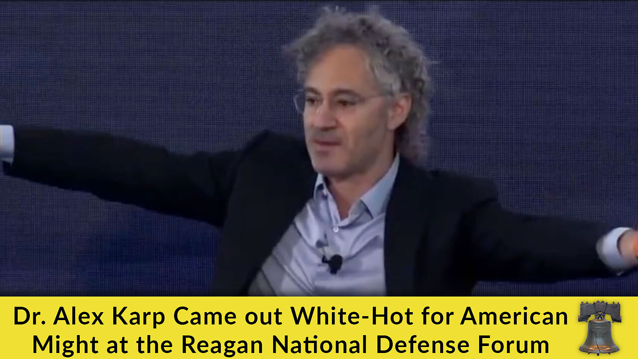 Dr. Alex Karp Came out White-Hot for American Might at the Reagan National Defense Forum