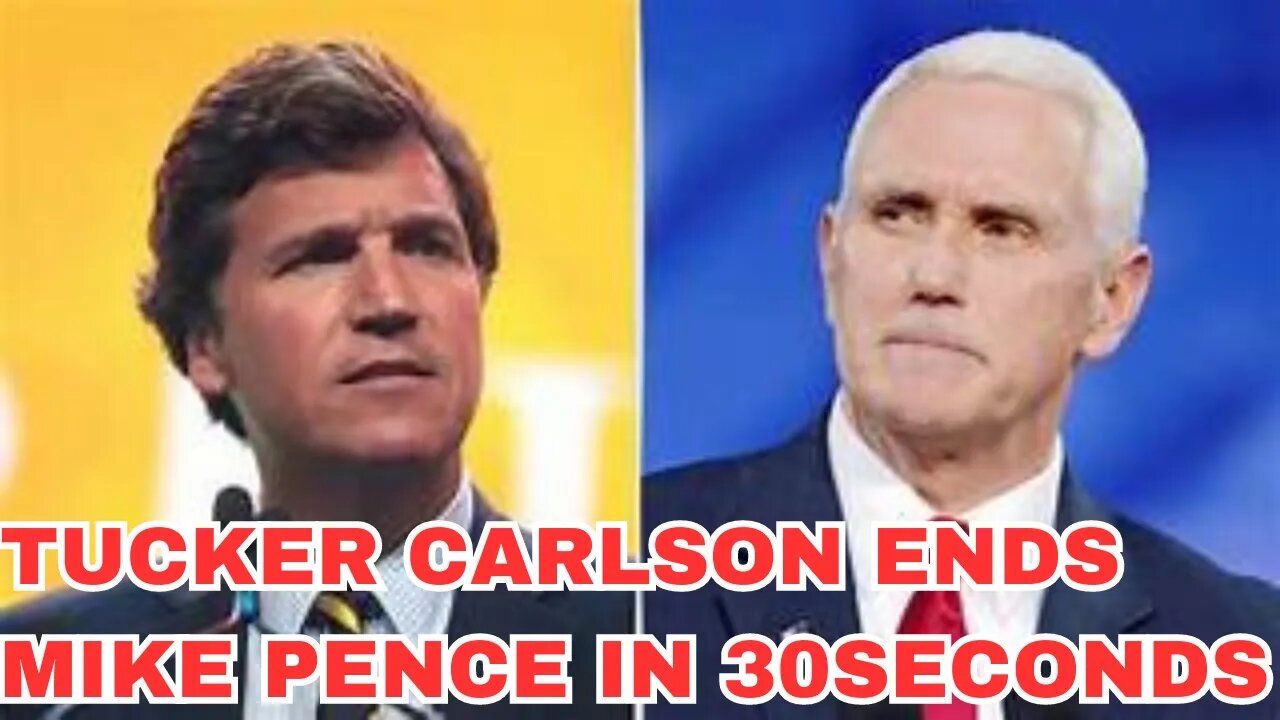 Mike Pence Ends His Own Career In HEATED Exchange With Tucker Carlson #tuckercarlson #truth