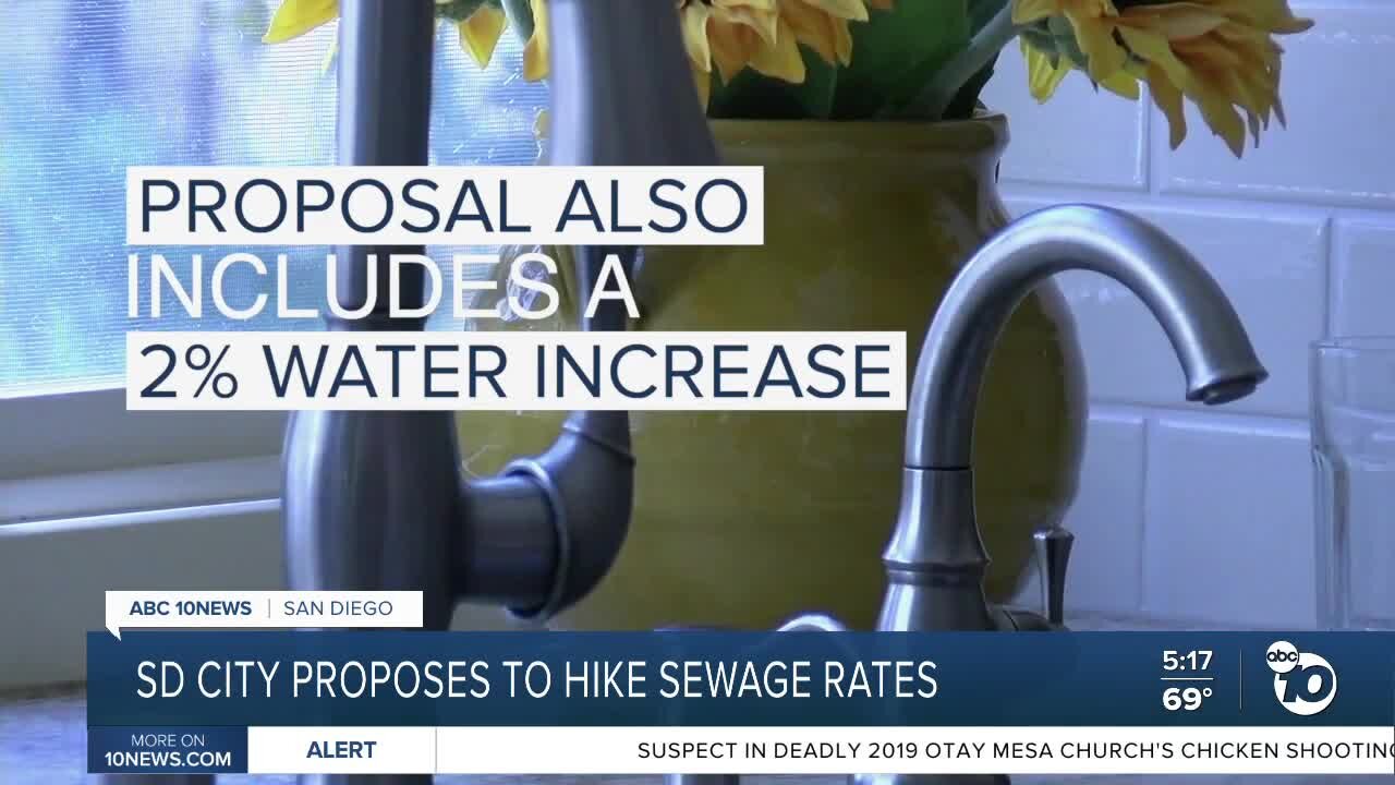 San Diego proposes to hike sewage rates