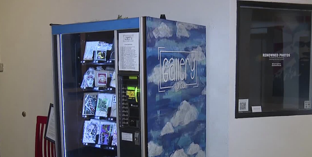 Art available in vending machine