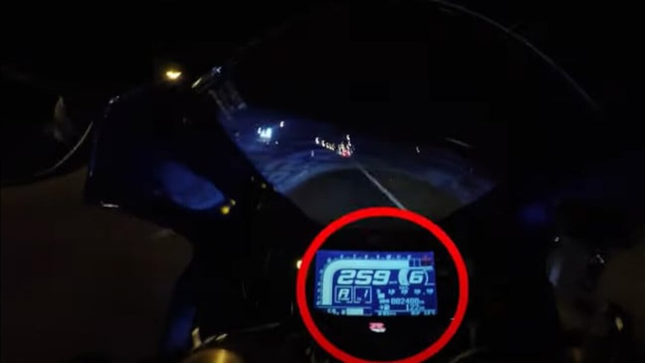 Extreme speed motorcycle crash | Over 260 km/h