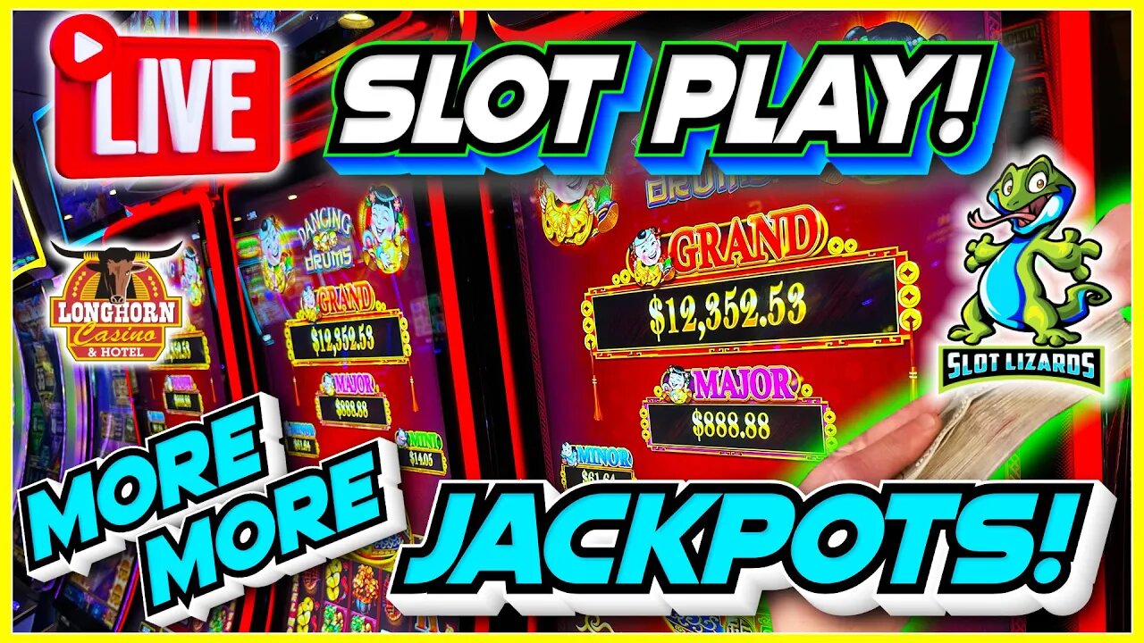 🔴 MORE MORE LIVE SLOTS! LET'S HIT MORE MONSTER JACKPOTS! AT THE LONGHORN!