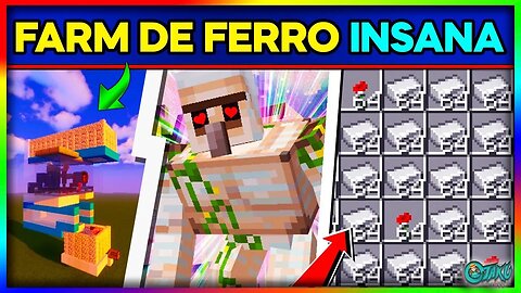 A FARM DE FERRO MAIS INSANA DO MINECRAFT (FÁCIL E EFICIENTE) | TUTORIAL OTAKU DE HAKI #7