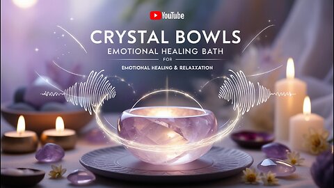 Crystal Bowls Sound Bath for Emotional Healing & Relaxation