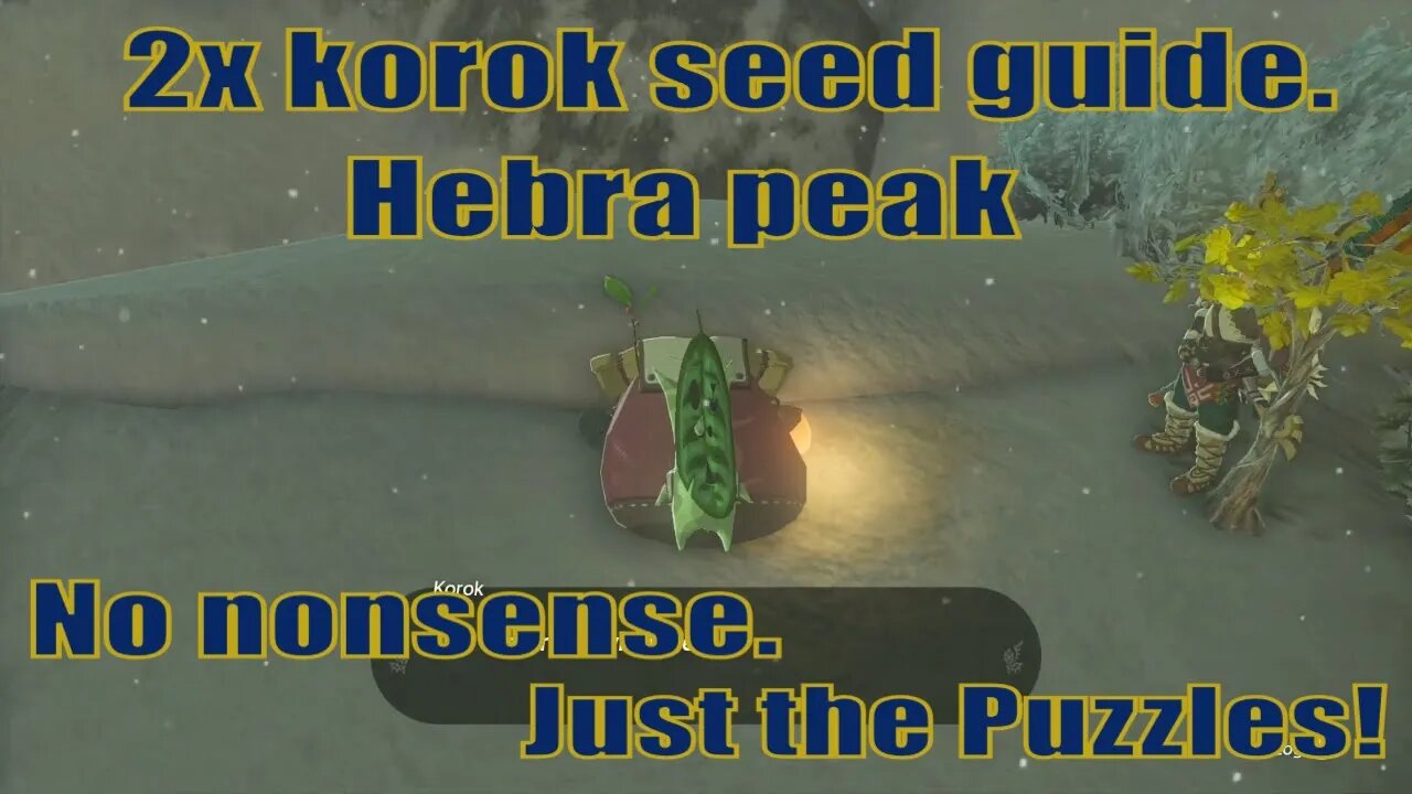 How to get 2x korok seed to partner - Hebra peak guide | Zelda TOTK