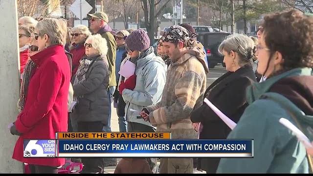 Idaho clergy pray lawmakers act with compassion